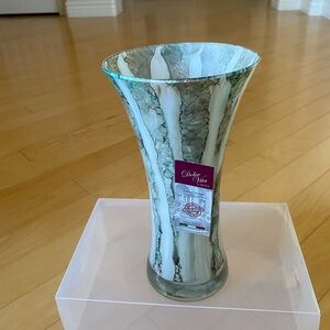 Marble-Effect Handmade Vase